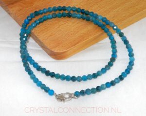 Apatiet ketting gefacetteerd