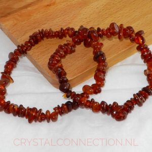 Hessoniet oranje granaat armband
