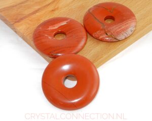 Jaspis rood donut 4 cm