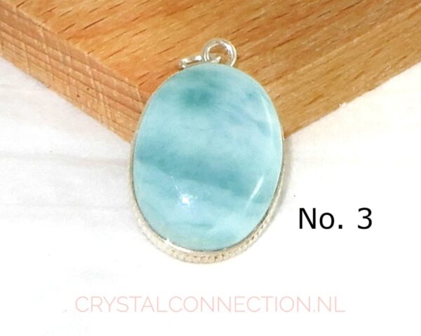 Larimar zilveren hanger uniek