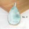 Larimar zilveren hanger uniek