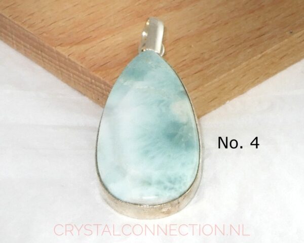 Larimar zilveren hanger uniek