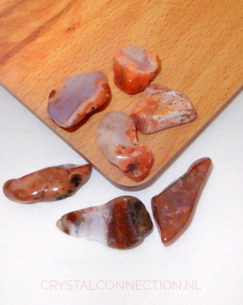 Agaat Marokko trommelsteen