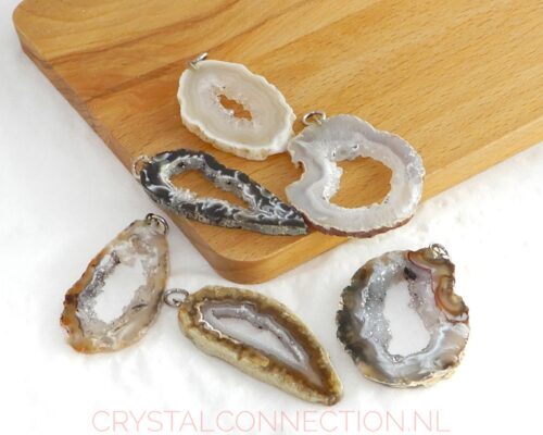 Agaat schijfhanger open