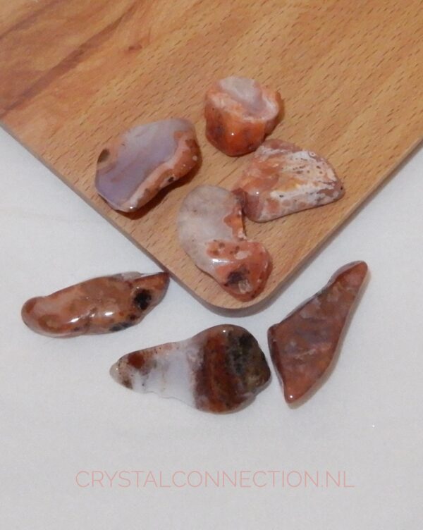 Agaat Marokko trommelsteen