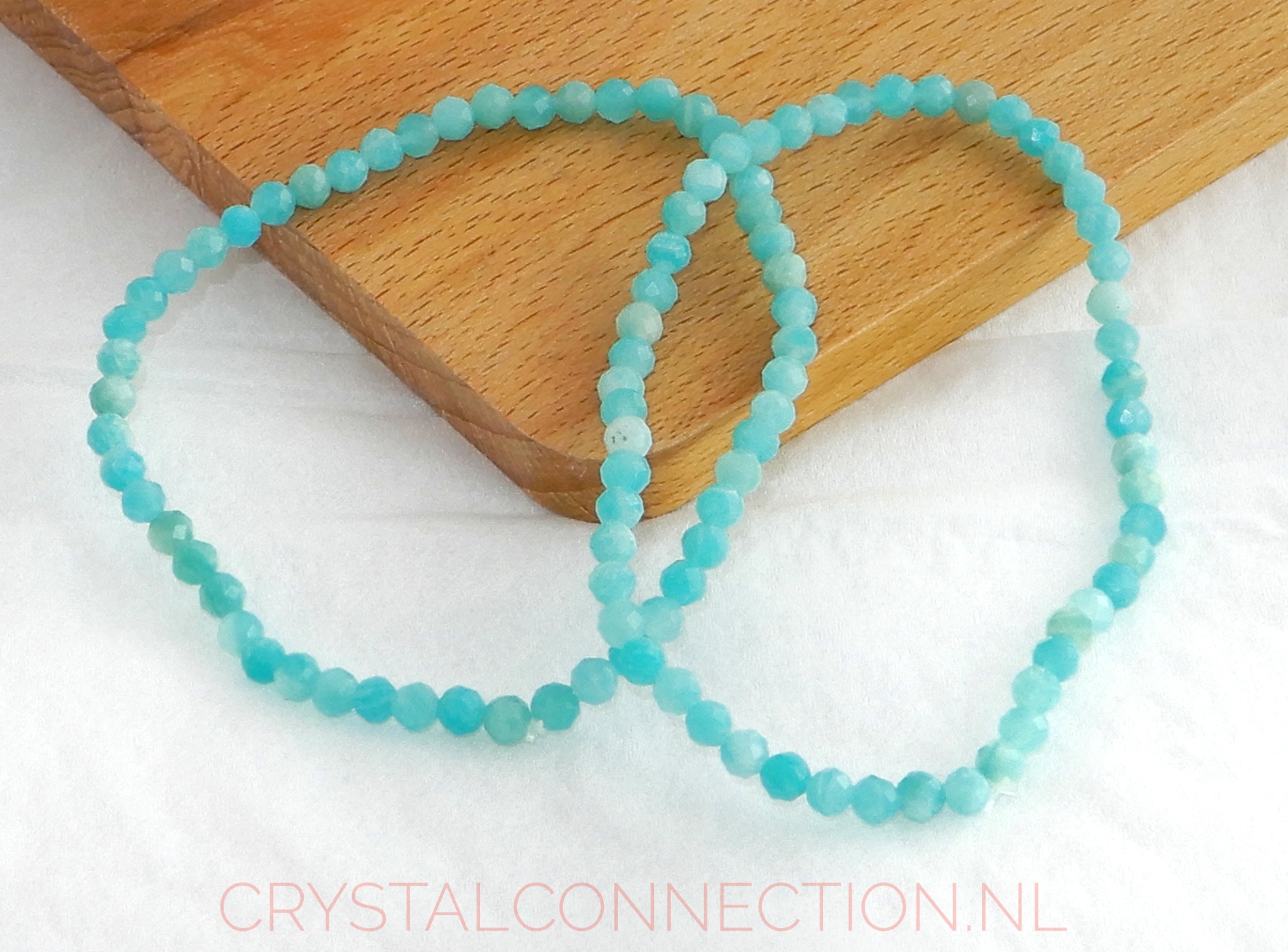 Amazoniet armband facet 4mm