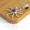 Amethist zilveren hanger
