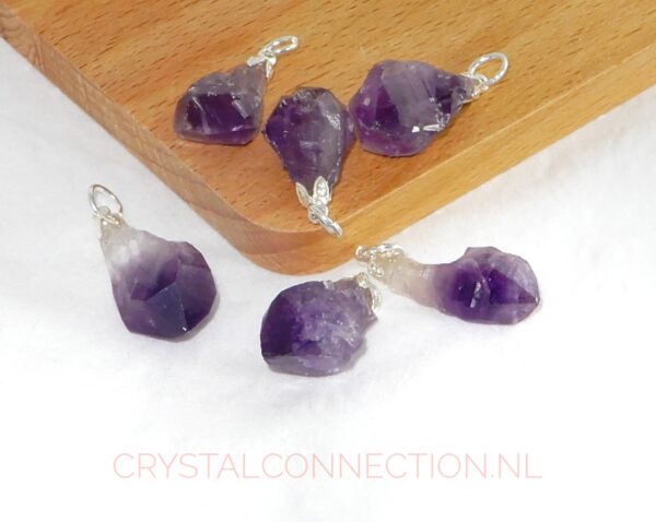 Amethist engel hanger