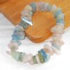 Aquamarijn met morganiet armband