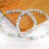 Aquamarijn met morganiet armband