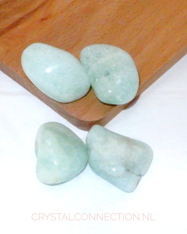 Aquamarijn trommelsteen
