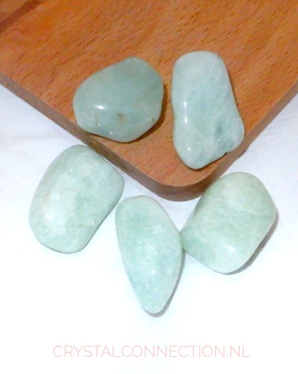 Aquamarijn trommelsteen