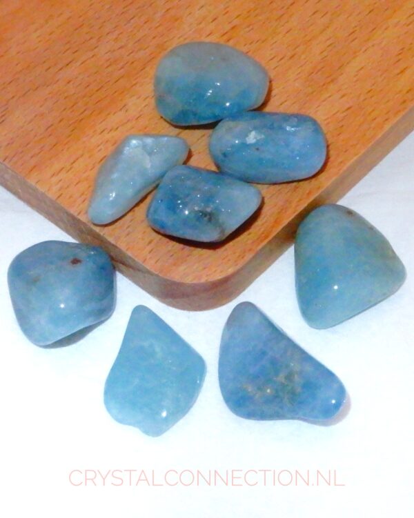 Aquamarijn trommelsteen