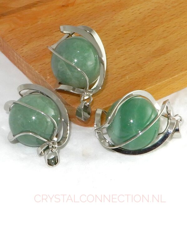 Aventurijn kogel hanger