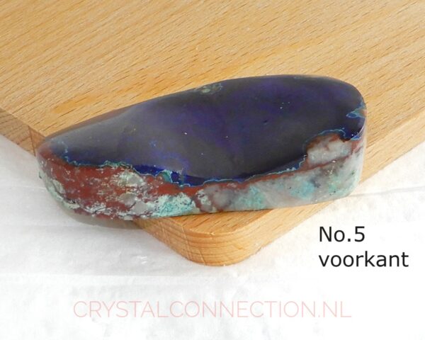 Azuriet-malachiet geslepen