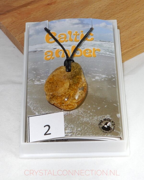 Bergkristal doorboorde hanger