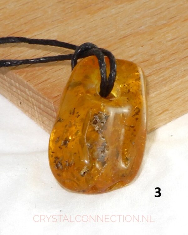 Barnsteen doorboorde hanger