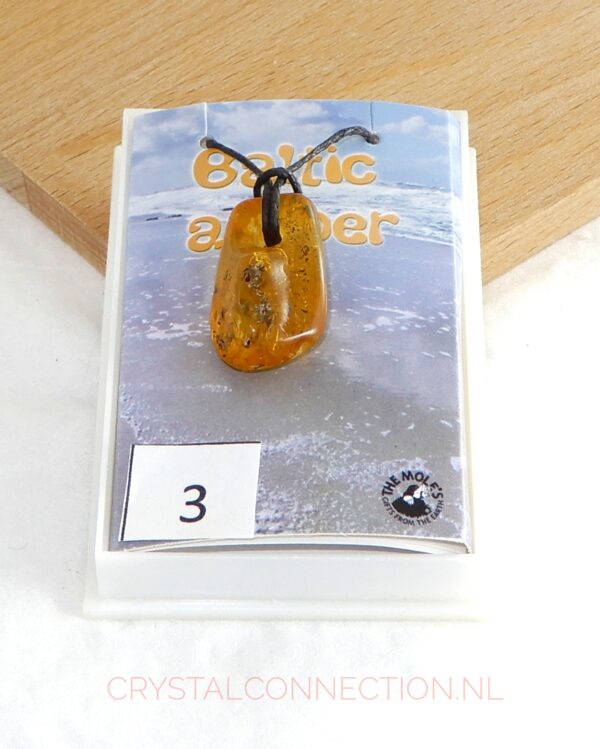 Barnsteen doorboorde hanger