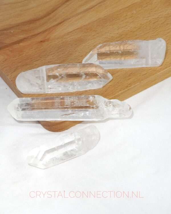 Bergkristal doorboorde hanger