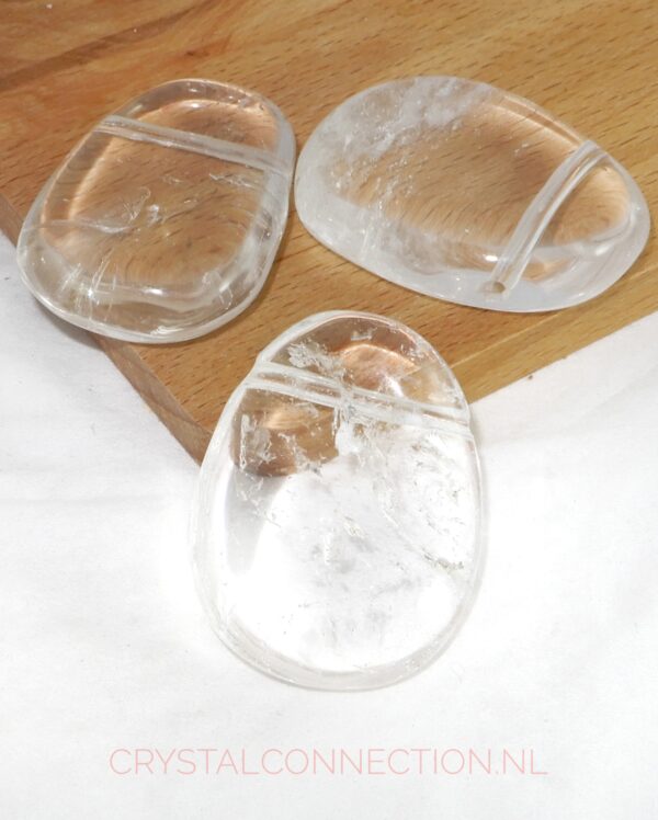 Bergkristal doorboorde hanger