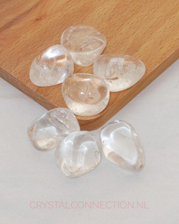 Bergkristal trommelsteen