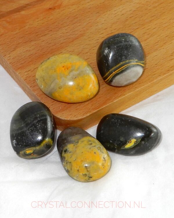 Bumblebee jaspis trommelsteen