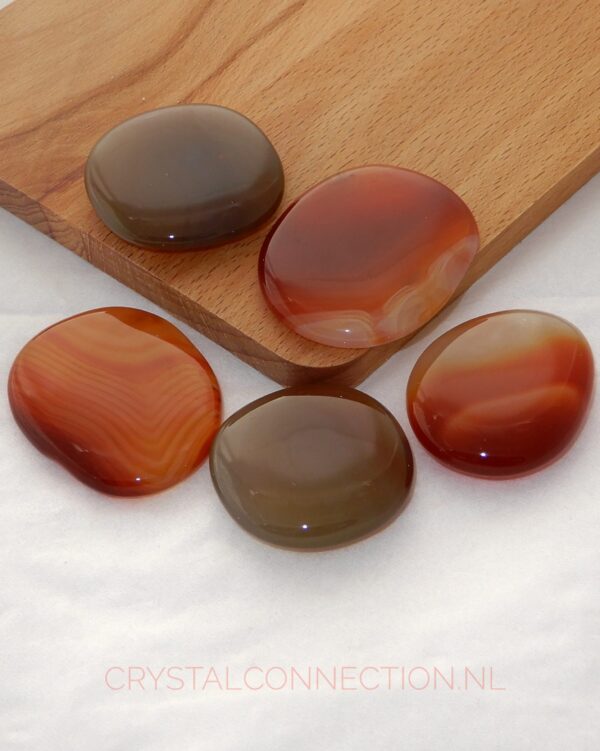 Carneool schijfsteen