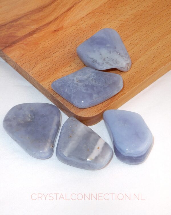 Chalcedoon trommelsteen