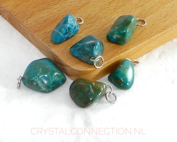 chrysocolla-hanger-middel Chrysocolla donut