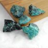 Chrysocolla en Chrysocolla-Turkoois ruw