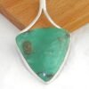 Chrysopraas zilveren hanger