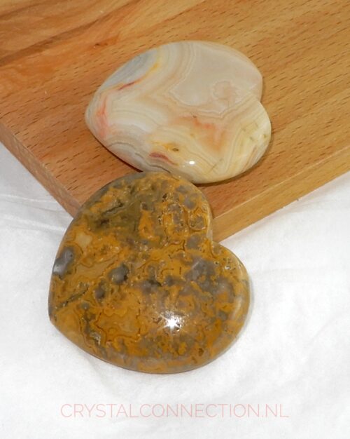 Crazy lace agaat hart