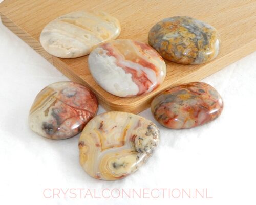 Crazy Lace Agaat schijfsteen