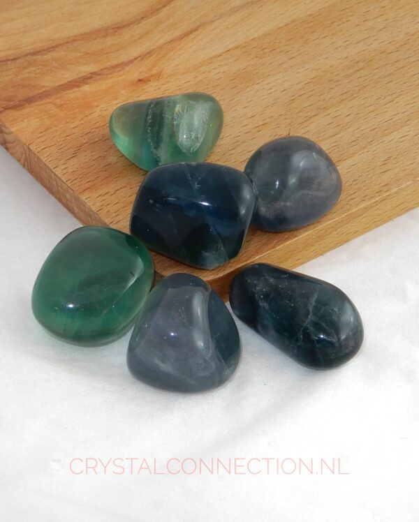 Fluoriet trommelsteen