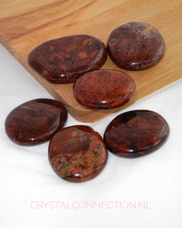 jaspis-breccie-schijfsteen Jaspis schijfsteen