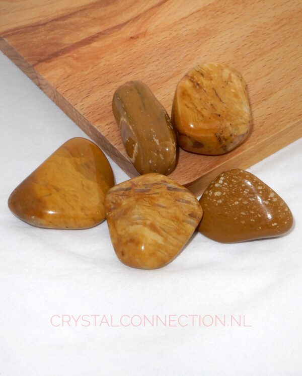 jaspis-geel-trommelsteen Jaspis trommelsteen