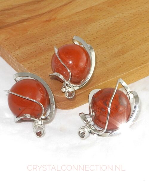 Jaspis rood kogelhanger