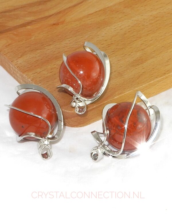 Jaspis rood kogelhanger