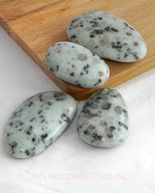 Kiwi-jaspis schijfsteen