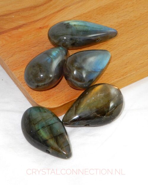 labdradoriet-druppel-doorboorde-hanger Labradoriet doorboorde hanger