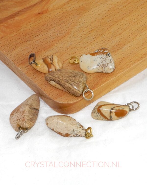 landschapsjaspis-hanger-klein Laguna-agaat hanger