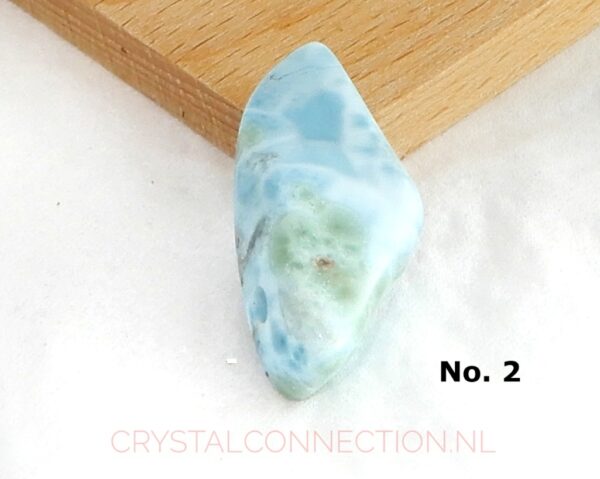 Larimar doorboorde hanger uniek