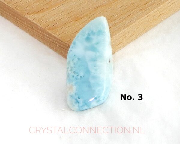 Larimar doorboorde hanger uniek