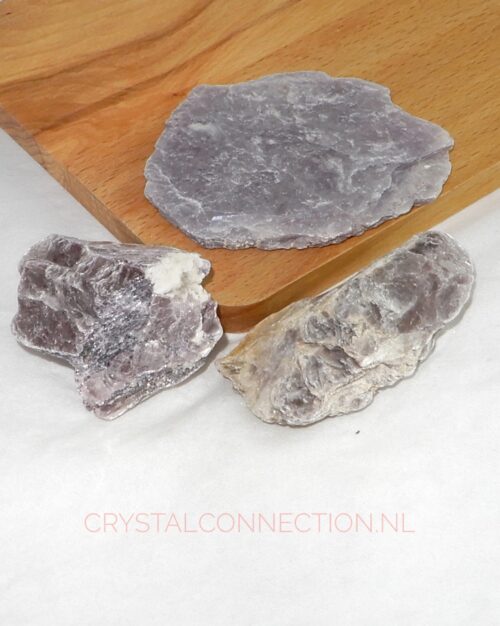 Lepidoliet plakje ruw