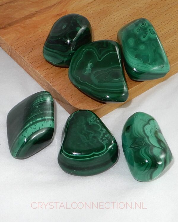 Malachiet trommelsteen