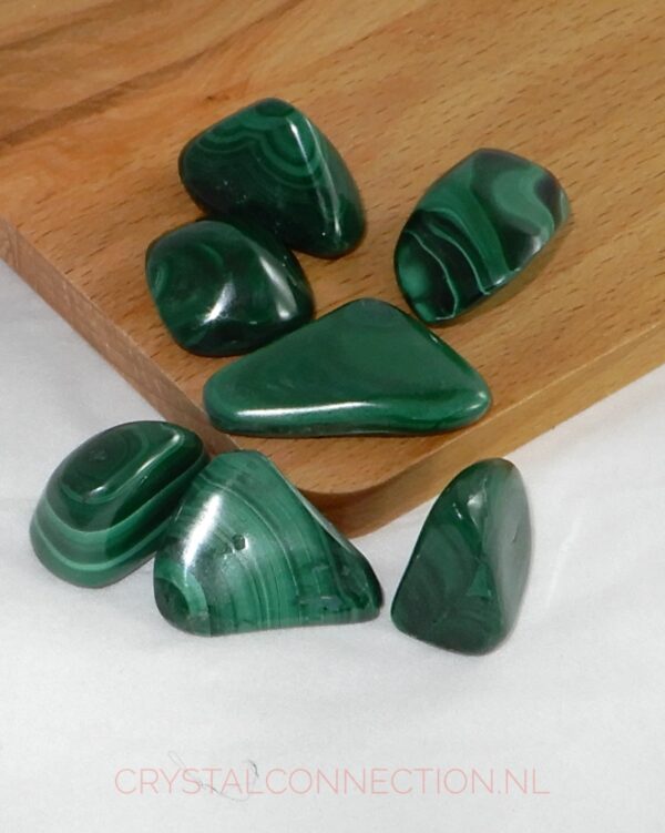 Malachiet trommelsteen