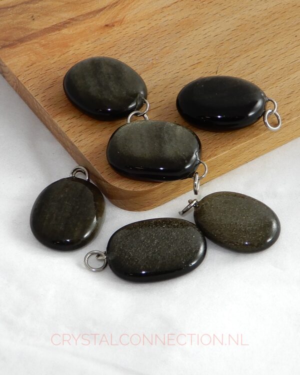 Obsidiaan Sneeuwvlok hanger