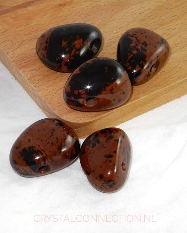 Obsidiaan doorboorde hanger