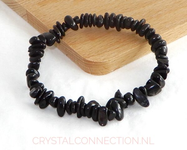 Obsidiaan regenboog armband