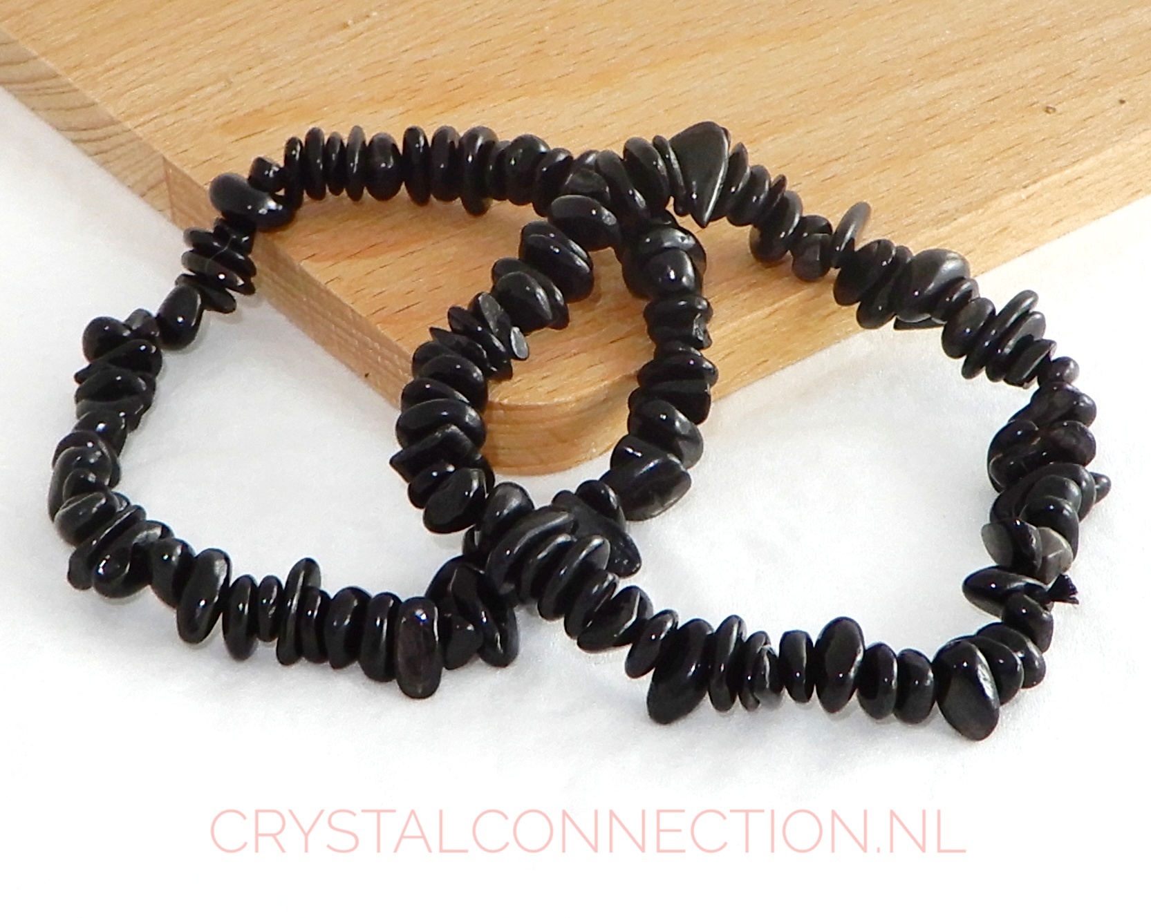 Regenboog obsidiaan armband